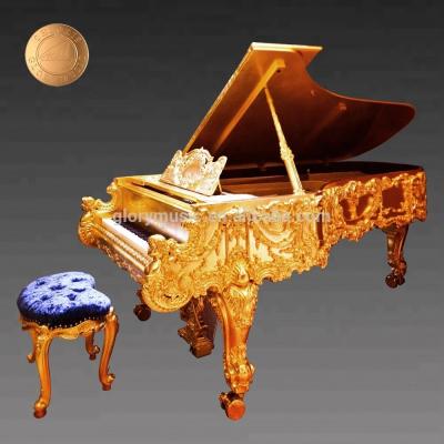 China Mechanical Royal Luxury Custom Bespoke Golden Grand Piano 88 Keys HG-G1 for sale