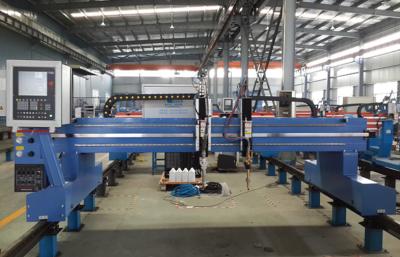 China Small CE Gantry Plasma / Flame CNC Cutting Machine , Energy Saving Metal Shearing Machine 6-150mm for sale