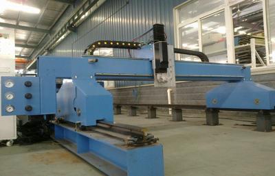 China High Precision CNC Gantry Type Metal Plasma Cutting Machine With 2 Servo , 220V 50-750mm/min for sale