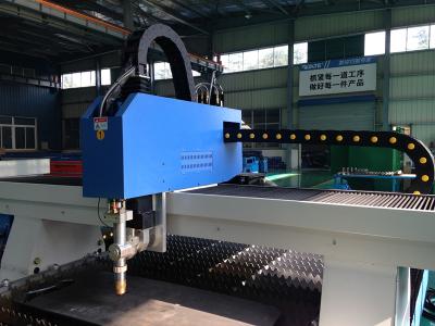 China 2 Servo Red Table Cutting Machine For Middle Thick / Thin Steel Plate With Hypertherm Plasma Power for sale