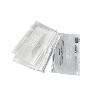 China Recyclable Hot Goods Custom Matte / Frosted Biodegradable Plastic Packaging Zipper Bags , T-shirt Zip Lock Clothing Bags With Logo for sale