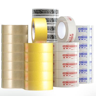 China Super Clear Transparent Bopp Wrapping Tape Opp Arton Bopp Shipping Sealing Tape Waterproof Adhesive Color Self Adhesive Package for sale