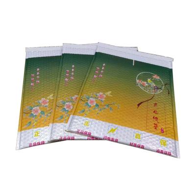 China Water proof and shakeproof filled printed bubble bags express for shipping packing, can be customized for sale