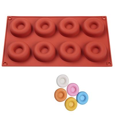 China 8 Silicone Donut Maker 3D DIY Pastry Maker Handmade Viable Baking Baking Decorating Tools for sale