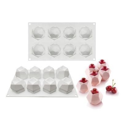 China Handmade Silicone 3D Cube Balls Candle Cover Molds Viable Candle Mold For DIY Candle Openers Craft Decorations Making for sale