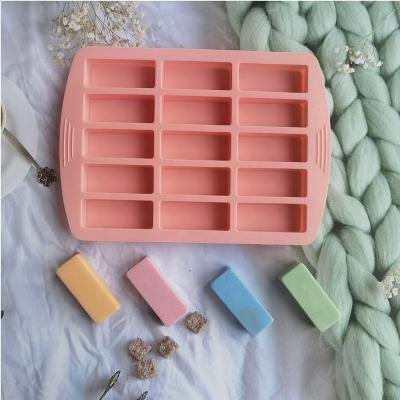 China Viable Mini Jelly Candy Mold Lattice Ice Cream Decorating Tool Baking Chocolate Bar Mold Cake Silicone Baking Dish for sale