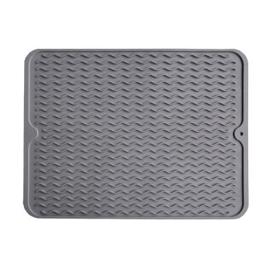 China Sustainable Silicone Dish Drying Mat For Multiple Use Eco-friendly Easy Clean Heat Resistant for sale