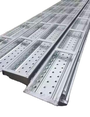 China Industrial Galvanized Steel Construction Scaffold Panel Metal Deck 2 Plank Scaffold Toe Board Price for sale