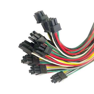 China Automotive 5.08mm Terminal Plug Wire Harness 7 Way Wire Harness Black Switch Extension Wire Harness for sale