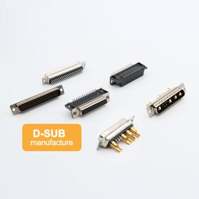 China Car FPIC 9 pin connectors mil pcb cable mount vga vga hood custom size 1 car FPIC 9 pin dsub 19pin db19 connector pole with stainless shell for sale