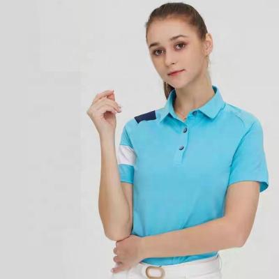 China custom made large size high quality Anti-wrinkle polo shirt printed logo women's T-shirt white short sleeve memorial polo shirt for sale