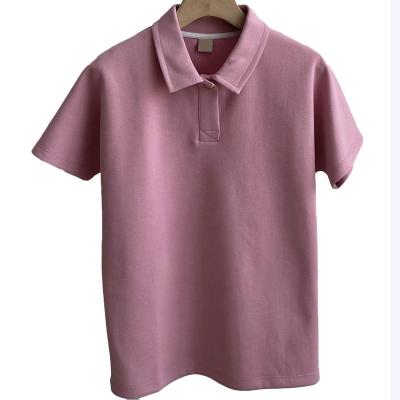 China Anti-wrinkle quality custom 100% cotton women white polo shirt casual rugby shirt fashion for sale