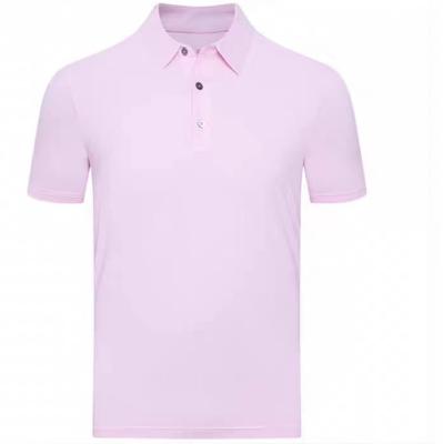 China Custom Embroidered Plain Logo Plain Logo Sleeve Polyester Anti-Wrinkle Short Polo T-Shirt Embroidered Golf Polo For Men's Blank T-shirt for sale