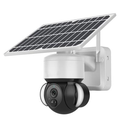 China NIGHT VISION low power ball machine shape 4G wifi solar cctv outdoor spotlight camera for sale