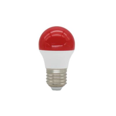 China Factory Sale 3W 5W LED Cup Lampshade Lighting Accessories G45 Antique Red Plastic And PC Aluminum Cover Whole Bulbs for sale