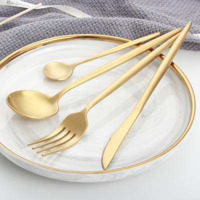 China Morden Luxury Best Selling Products 2021 In USA Amazon Flatware Cutlery Set Wedding Spoon Fork Knife And Fork for sale