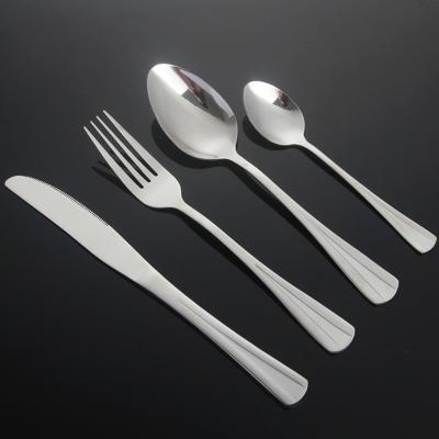 China Sustainable hot spots 2021 new years products fork set cuttlery set stainless steel cutlery cold steel knives for sale