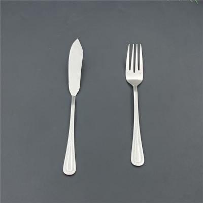 China 2021 Viable New Product Ideas Amazon Stainless Steel Flatware Set Cutlery Set Flatware Fish Fork Knives For Dinner Fish Knife for sale