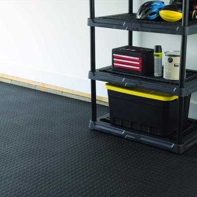 China Interlock Garage Warehouse Vinyl Tiles PVC Waterproof Wear Resistant Anti-Slip Plastic Flooring For Factory for sale