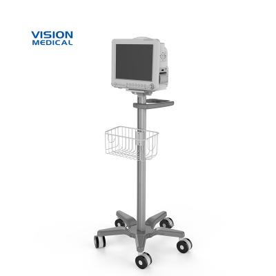 China Industrial Portable Mobile Equipment Cart Vital Signs Monitor Roll Monitors Stand With Medical Cart Cart for sale