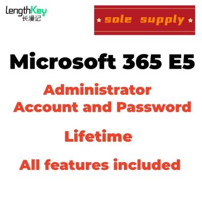 China MS Office 365 Enterprise E5 Administrator Account and Password Contain User 25 Life Firmly Replace Manual Registrar Office 365 E5 for sale