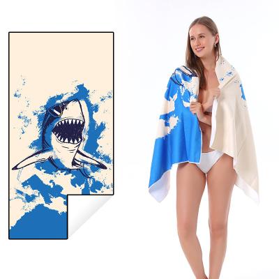 China QUICK DRY Microfiber Beach Towel Swimming Bath Towel Customized Towel for sale