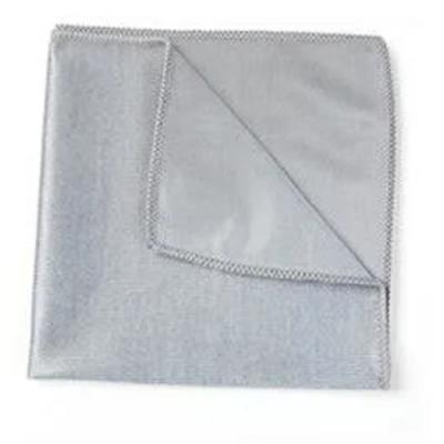 China 300GSM 40*40cm Microfiber Glass Cleaning Cloth Stocked Glossy Type In Gray for sale