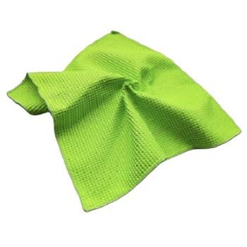 China 280GSM 40*40cm Towel Car Cleaning Wash Drying Waffle Car Stocked Towel for sale