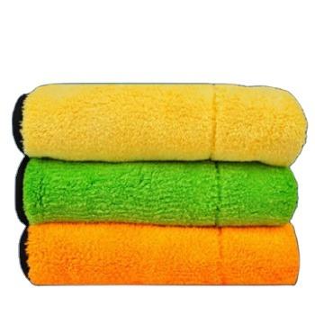 China Stocked 700GSM 40*30cm Coral Fleece Car Washing Microfiber Quick Dry Cleaning Towel for sale