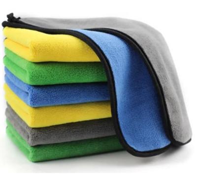 China 30*40cm 30*30cm Coral Fleece Microfiber Car Clean Cloth / Car Wash Stored Towel for sale