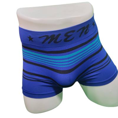 China Anti-Wrinkle Factory Wholesale Custom Mens Letter Panties Seamless Comfortable Stretch Printed Shorts Good for sale