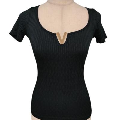 China Others 2022 factory direct sale fashion women's round neck knitted round neck women's sleeveless T-shirt for sale