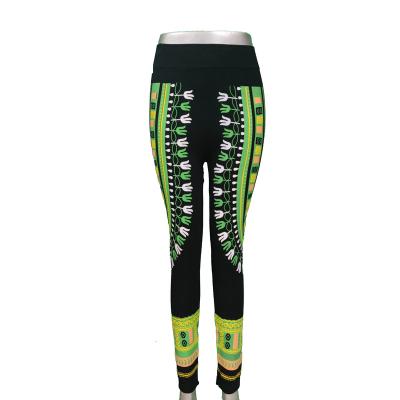 China Factory Customized Wholesale Popular Pattern Sports Fitness Leggings Breathable Slim Ladies Yoga Pants for sale