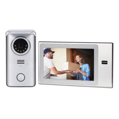 China Photograph/Disc Four Video Screen Slot. 70 Degree View Angle Doorbell Camera Support For Apartment 2 Wire Video Doorphones for sale