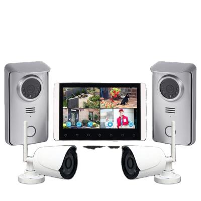 China Photograph/Disc Four Video Screen Slot. Outdoor 4 Multi Cable Camera Audio Video Door Intercom Apartment Residential Mobile Phone Intercom for sale