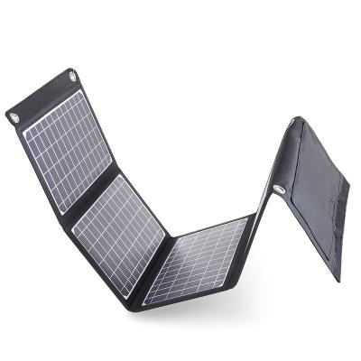 China Outdoor Use (Camping) 30W Folding Flexible Solar Panel Lightweight Foldable Portable Outdoor Foldable Solar Charger Solar Panel For Mobile Phone for sale