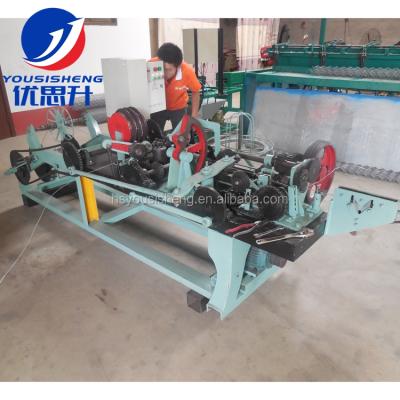 China YSS factory double strand mechanical manufacturing high quality hairdresser with metal rope equipment grassland net barbed equipment for sale