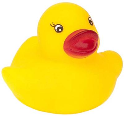 China Bath Toy Custom Logo 2inch Yellow Mini Floating Rubber Duck Bath Toys for sale