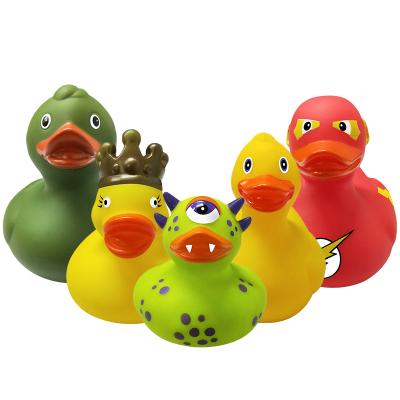 China Custom Bulk Yellow Duck Bath Toy Wholesale Large Duck Bath Toy Vinyl Rubber for sale