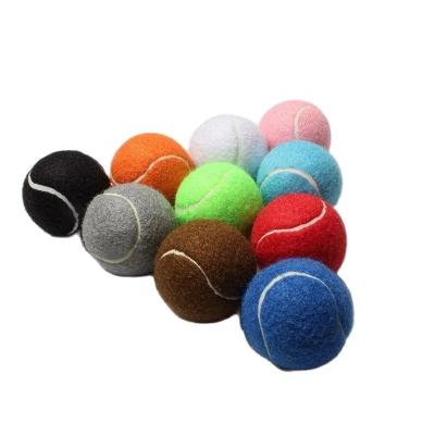 China Viable Factory Price Customized Interactive Color Rubber Dog Chew Toys Pet Tennis Ball For Training for sale