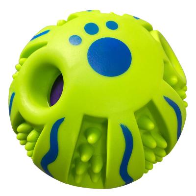 China New Viable 2021 Hot Sales Patent Pet Toys Dog Sounding To Make Funny Green Ball for sale