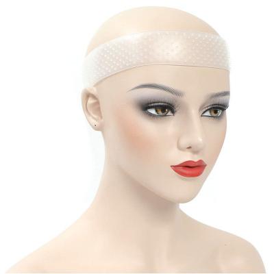 China Popular Good Quality Beige Blacken Non Slip Hair Hand Silicone Wig Band Silicone Wig Grip Headband For Fix Wigs for sale