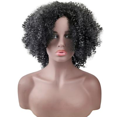 China New Type Wholesale Deep Short Curly Afro Kinky Curly Women's Curly Low Price Synthetic Curl Wigs for sale