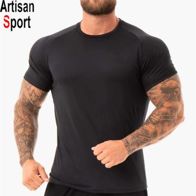 China Wholesale Custom Black Anti-Wrinkle Simple Sport Running Sporty Quick Dry Mens Gym Wear Mens T-Shirt for sale