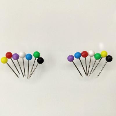 China Eco-Friendly Sewing Stift Jewelry Decor DIY Promotional Sewing Tools Plastic Ball Head Push Pins Straight Stitching Pins for sale