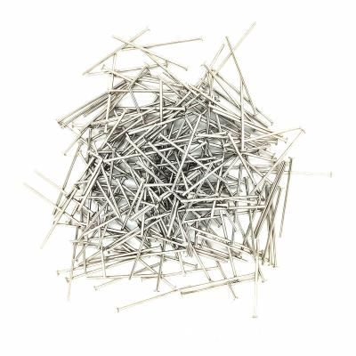 China DIY Eco-Friendly Promotional Jewelry Making Thumbtack Earring Findings Supplies Head Fixed Pins Straight Stainless Steel T Pins for sale