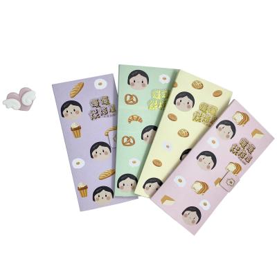 China Factory Wholesale Self Adhesive Chinese Cute Cartoon Kawaii Self Adhesive Sticky Notes Memo Pad for sale