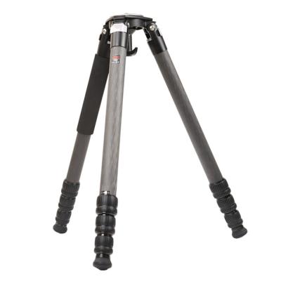 China PORTABLE Professional Heavy Duty Carbon Fiber Video Camera Tripod with 75mm Ball and Flat Base Adapter for sale