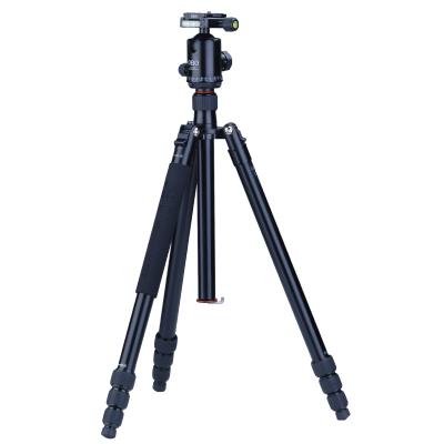 China PORTABLE Aluminum Camera Tripod Portable Tripod Stand Up Portable Professional Tripod for sale