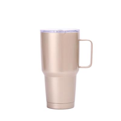 China Disposable Stainless Steel 20oz Tumbler With Handle 30oz 18oz 10oz 12oz 36oz 64oz for sale